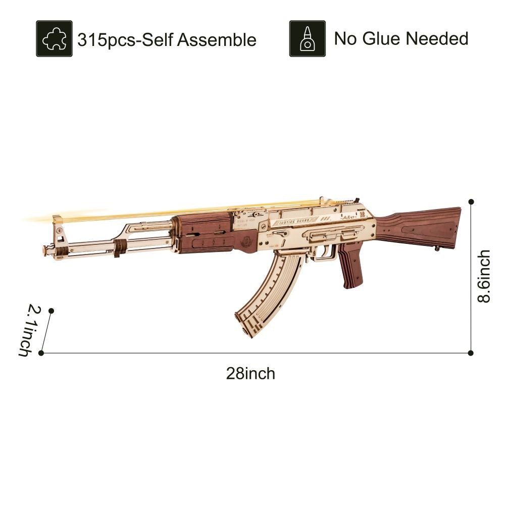 Wooden Automatic Rifle AK-47