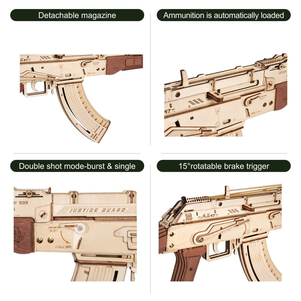 Wooden Automatic Rifle AK-47