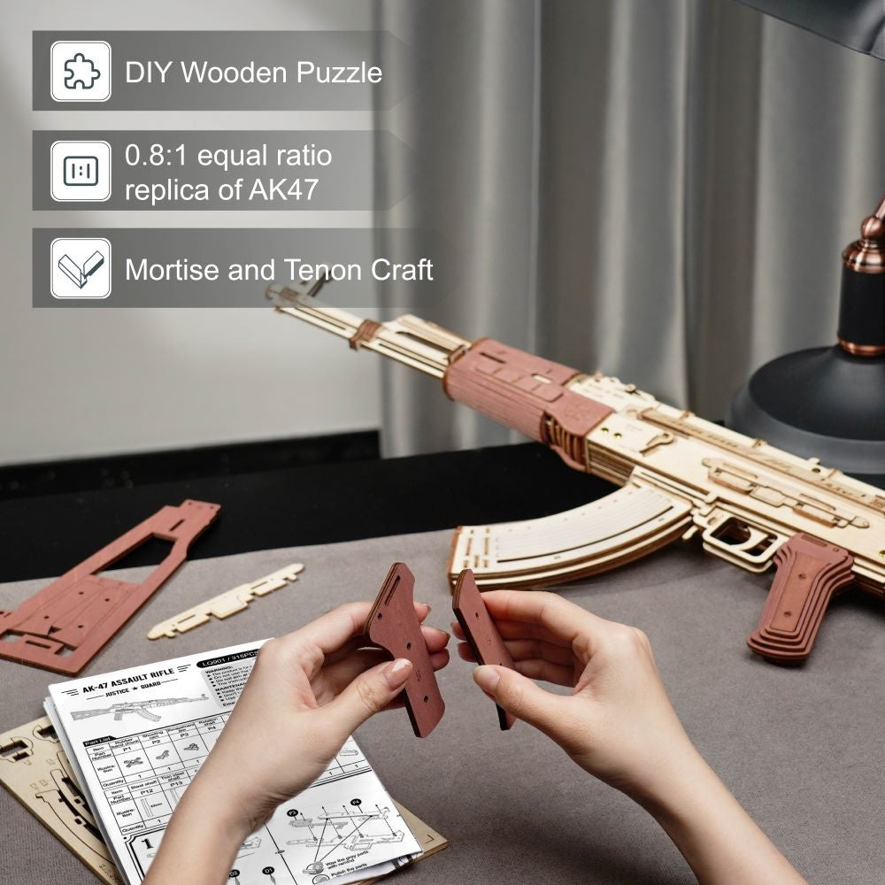 Wooden Automatic Rifle AK-47